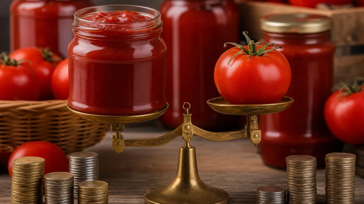 رب گوجه فرنگی ستایش برای خرید روزمره با بستهبندی کاربردی