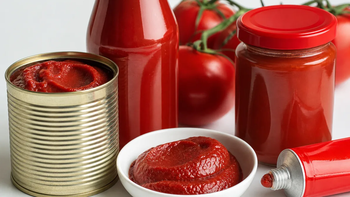 رب گوجه فرنگی مزرعه بافت یکدست و بسته‌بندی کاربردی