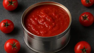 رب گوجه فرنگی قوطی فلزی برای مصرف آشپزخانه و رستوران