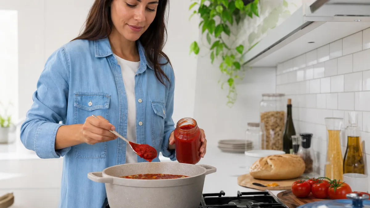 رب گوجه فرنگی ۸۰۰ گرمی طبیعت انتخاب خانوادگی برای مصرف روزانه