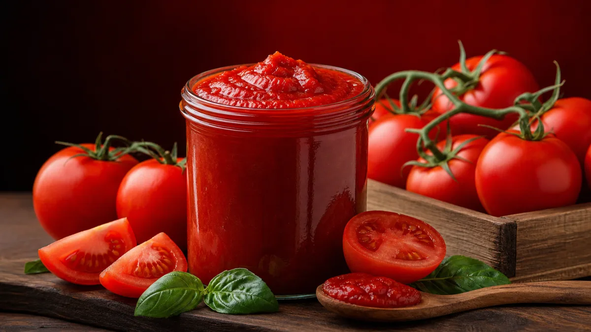 بهترین رب گوجه فرنگی در بازار بافت غلیظ و رنگ طبیعی