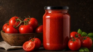 رب گوجه فرنگی لوکس در بسته‌بندی شیشه‌ای با ساختار غلیظ